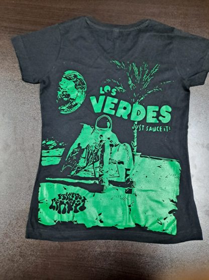 Uniforme Negra Camisa Astronauta Mujer Cuello V